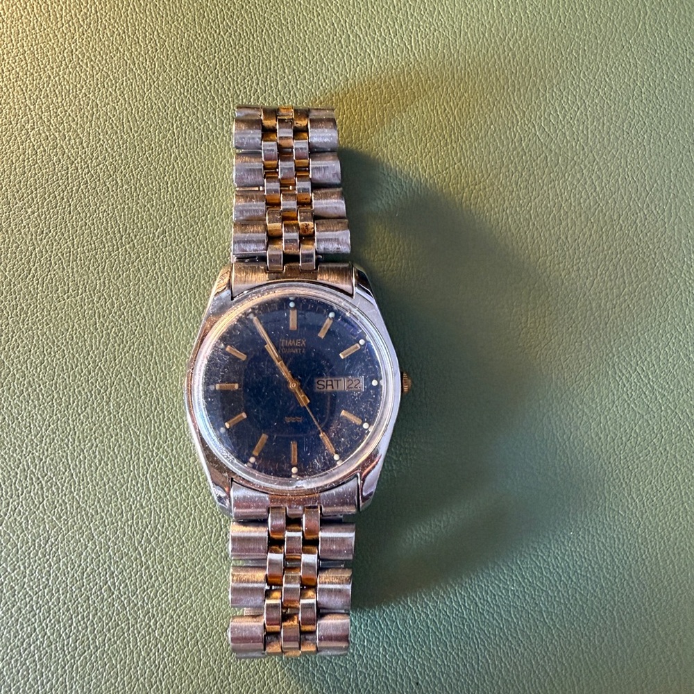 Men's Gold and Silver Watch